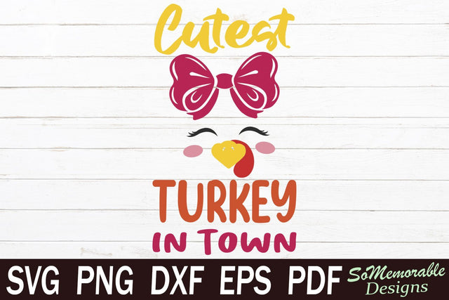 Thanksgiving Turkey SVG SoMemorableDesigns 