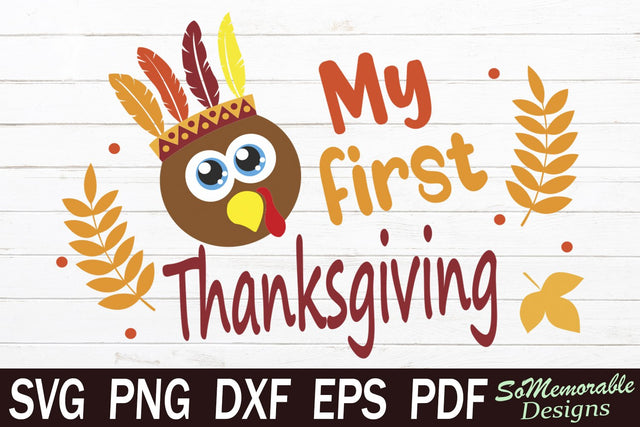 Thanksgiving Turkey SVG SoMemorableDesigns 