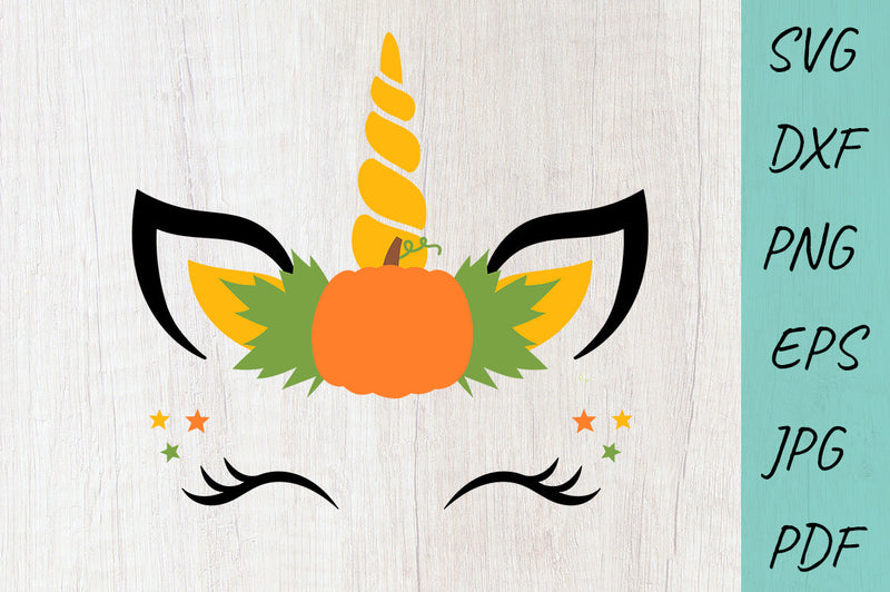 Thanksgiving, Unicorn Halloween SVG, Pumpkin SVG, Fall SVG SVG Irina Ostapenko 