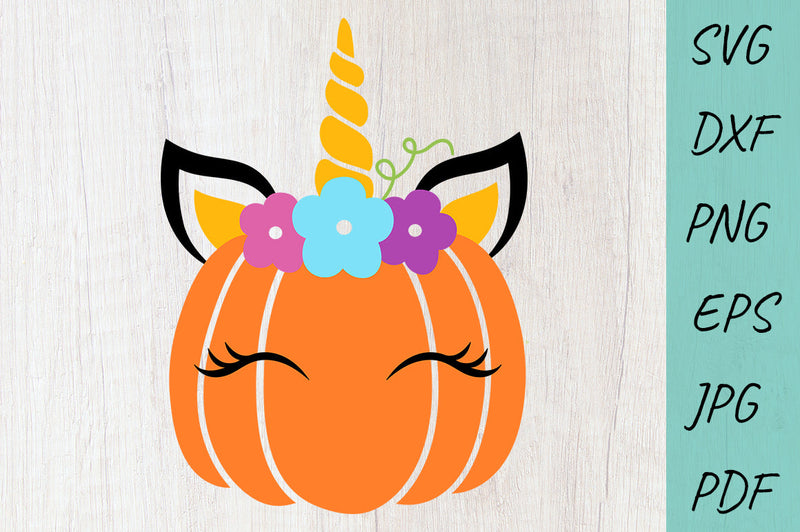 Thanksgiving, Unicorn Halloween SVG, Pumpkin SVG, Fall SVG SVG Irina Ostapenko 