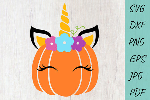 Thanksgiving, Unicorn Halloween SVG, Pumpkin SVG, Fall SVG SVG Irina Ostapenko 