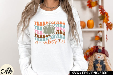 Thanksgiving vibes Retro SVG SVG akazaddesign 