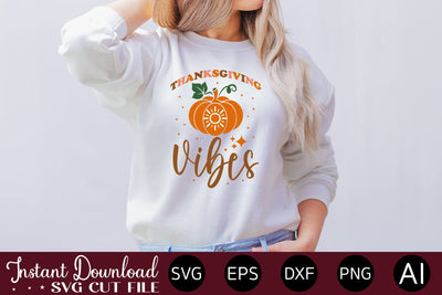 Thanksgiving Vibes Svg Design SVG designmaster24 