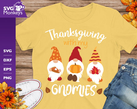 Thanksgiving With My Gnomies Svg, Thanksgiving Gnomes Svg, Gnomes Svg SVG SvgMonkeys 