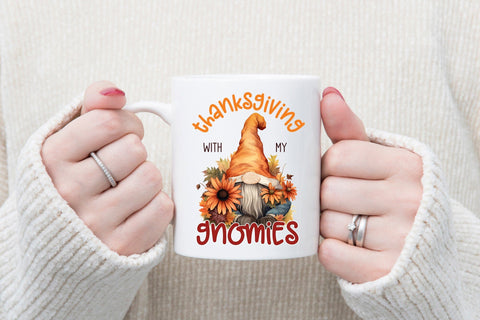 Thanksgiving with My Gnomies - Thanksgiving PNG Sublimation CraftLabSVG 