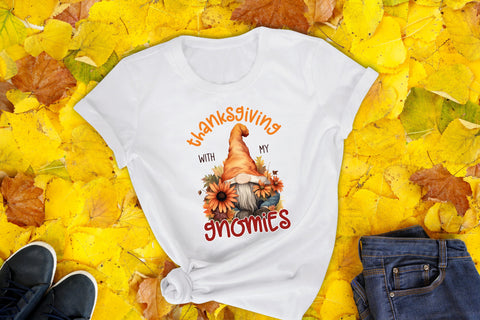 Thanksgiving with My Gnomies - Thanksgiving PNG Sublimation CraftLabSVG 