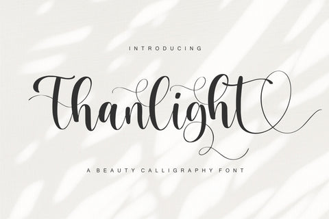 Thanlight Font Qwrtype Foundry 