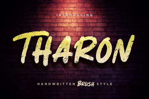 Tharon Brush Style Font Creatype Studio 