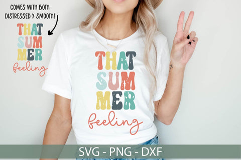 That Summer Feeling SVG-Summer SVG-Retro SVG SVG Linden Valley Designs 
