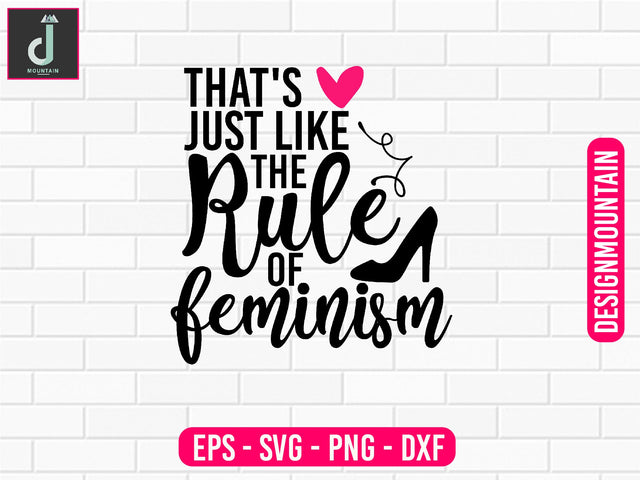 That's just like the rule of feminism svg design SVG Alihossainbd 