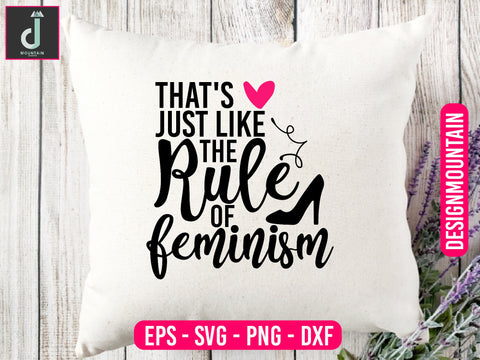 That's just like the rule of feminism svg design SVG Alihossainbd 