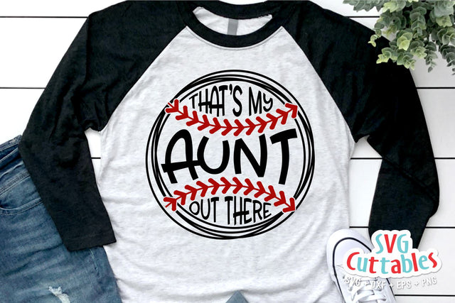 That's My Aunt Out There svg - Softball svg - Softball Cut File - svg - eps - dxf - png - Silhouette - Cricut - Digital Download SVG Svg Cuttables 