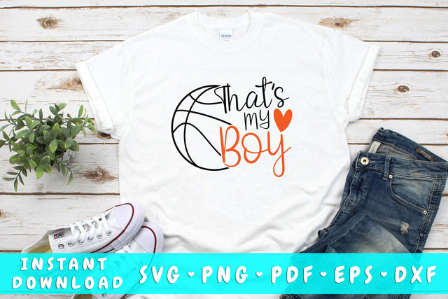 That's My Boy Basketball SVG SVG HappyDesignStudio 