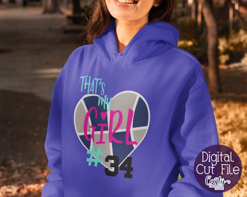 That's My Girl Svg - Basketball Mom SVG Crafty Mama Studios 