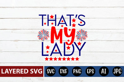 that's my lady SVG cut file SVG Blessedprint 