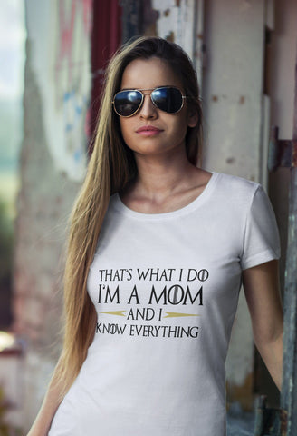 That's What I do I'm a Mom and I know Everything SVG Design Shark 