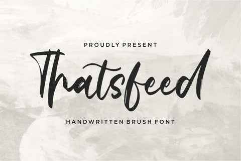 Thatsfeed Font Qwrtype Foundry 