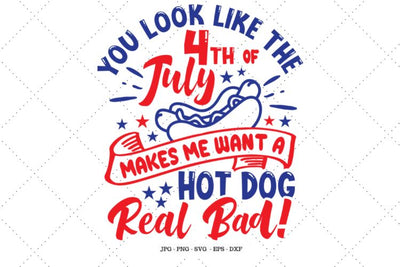 The 4th of July, Red White and Blue, 4th of July Svg, Fourth of July, Hot Dog, Funny 4th of July, 4th of July Clipart SVG SVG Digital Designer 