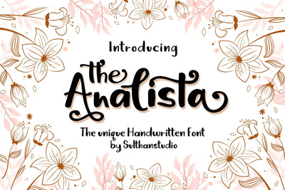 The Analista Font Sulthan studio 