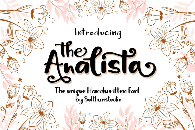 The Analista Font Sulthan studio 