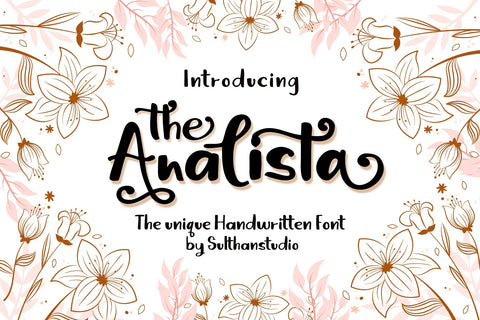 The Analista Font Sulthan studio 