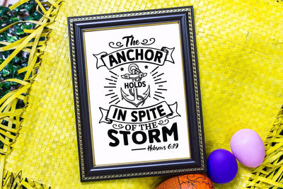 The anchor holds in spite of the storm Hebrews svg, Jesus svg, Faith svg, Storm svg, God svg, Faith svg, Storm t shirt svg, Christian svg SVG Isabella Machell 