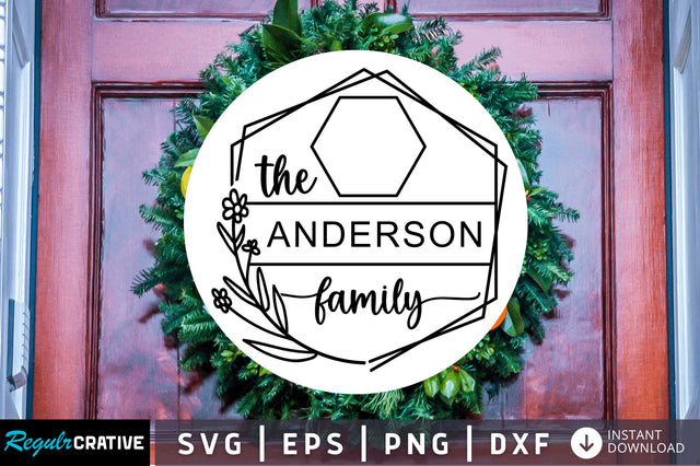 The anderson family SVG Design SVG Regulrcrative 