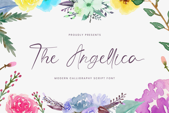 The Angellica - Modern Calligraphy Font Font StringLabs 