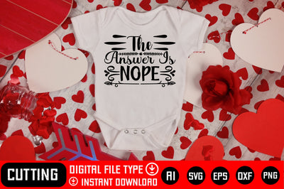The Answer Is Nope SVG CraftlabSvg29 