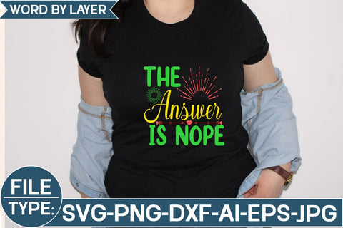 The Answer is Nope SVG Cut File SVG Studio Innate 