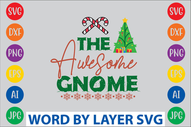 The Awesome Gnome SVG Design SVG Rafiqul20606 