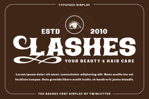 The Bachuz | Serif Classic Modernism Font twinletter 