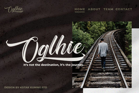 The Baghotta Script Font Kotak Kuning Studio 