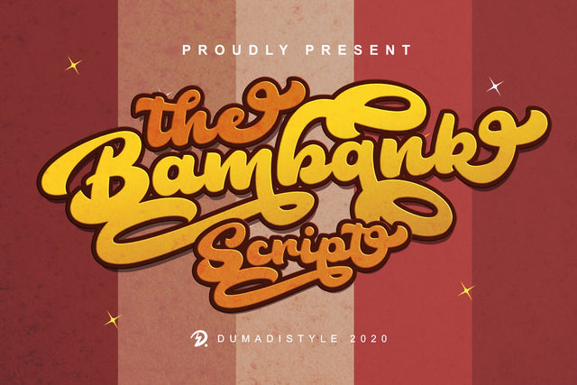 The Bambank Script Font Dumadistyle 