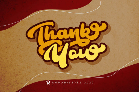 The Bambank Script Font Dumadistyle 