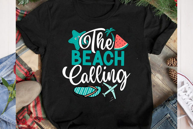 The Beach Calling SVG Cut File, Aloha Summer SVG Design, Summer SVG Quotes, Summer Sublimation PNG,Funny Summer SVG Bundle,Summer SVG Bundle, Beach Quotes SVG BlackCatsMedia 