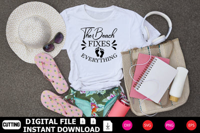 The Beach Fixes Everything SVG Shahin alam 