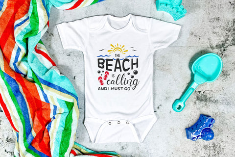 The Beach Is Calling And I Must Go | Beach SVG SVG Hippo Creations 