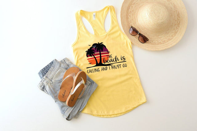 The Beach Is Calling And I Must Go - summer svg, vacation svg, beach svg files SVG Simply Cutz 
