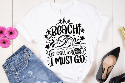 The Beach Is Calling And I Must Go SVG SVG dapiyupi store 