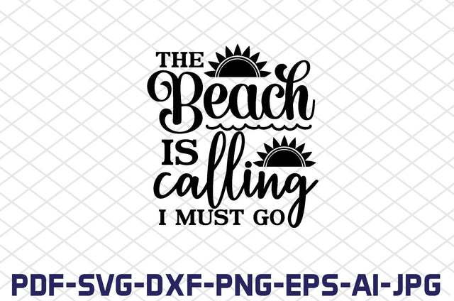 the beach is calling i must go SVG farhad farhad 