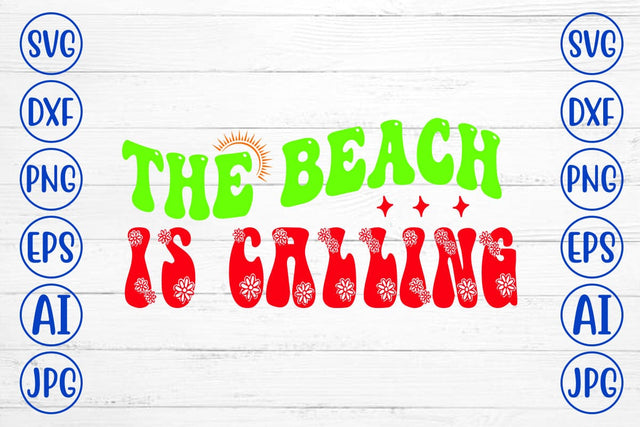 The Beach Is Calling Retro SVG SVG Syaman 