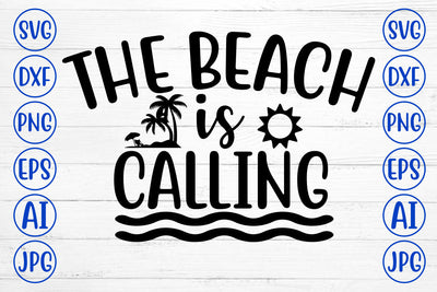 The Beach Is Calling SVG Cut File SVG Syaman 