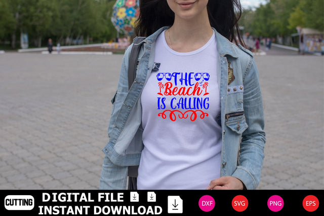 The Beach Is Calling SVG Shahin alam 