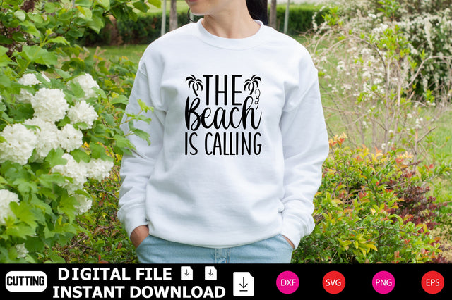 The Beach Is Calling SVG Shahin alam 