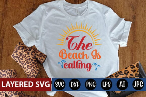 the beach is calling Svg SVG Blessedprint 