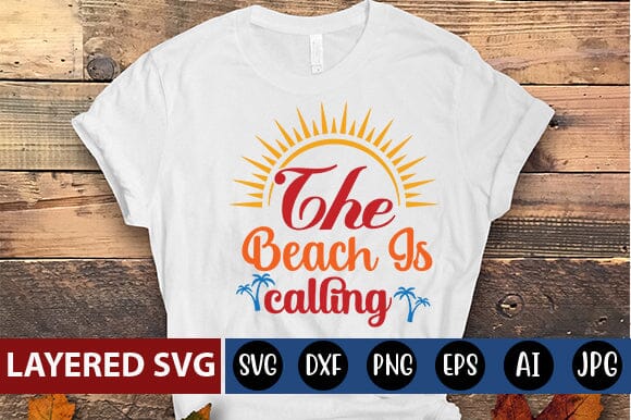 the beach is calling Svg SVG Blessedprint 