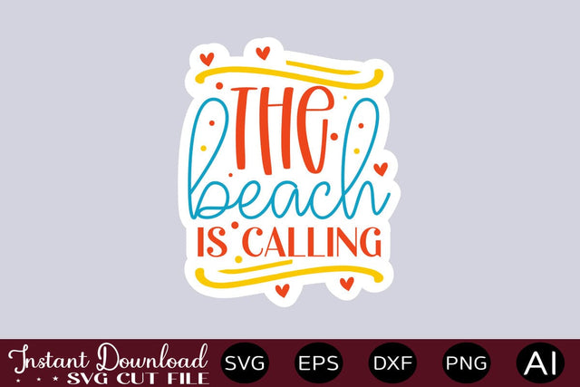 The Beach Is Calling svg SVG designmaster24 