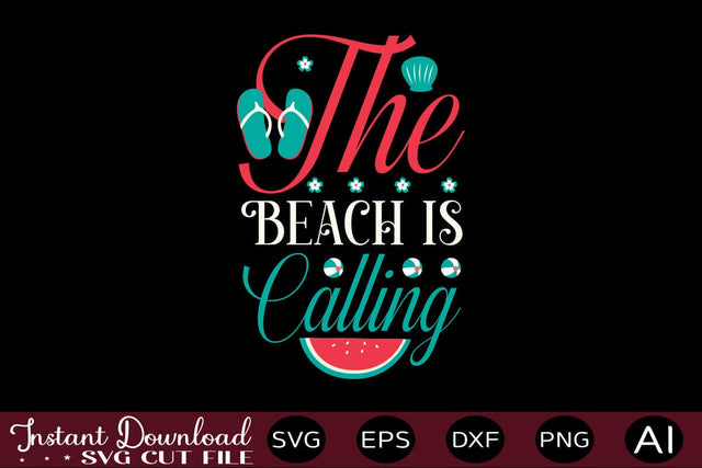 The Beach Is Calling SVG SVG designmaster24 