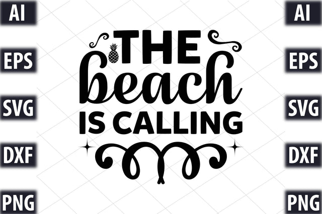 The beach is calling SVG SVGista 